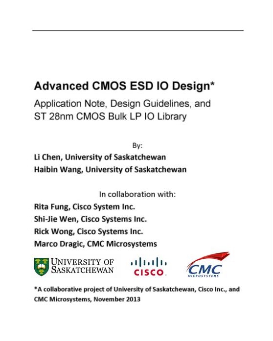 Advanced CMOS ESD IO Design: Application Note, Design Guidelines, and ST 28nm CMOS Bulk LP IO Library