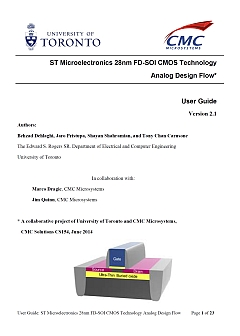 Design Methodology: ST 28 nm FD-SOI CMOS Technology - Analog Design Flow and Reference Design